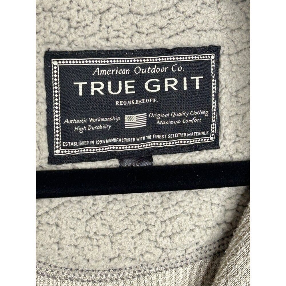 True grit 1/4 zip long sleeve shirt pull over jacket medium weight - Picture 3 of 9